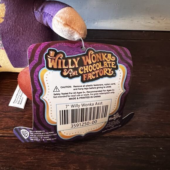Willy Wonka and The Chocolate Factory Plush 9” Plush Stuffed Toy Factory NWT - Picture 2 of 5
